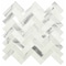 Msi Bytle Bianco Herringbone 12 In. X 12 In. X 6 Mm Textured Multi-Surface Mesh-Mounted Mosaic Tile, 15PK ZOR-MD-0304 - alternate 2